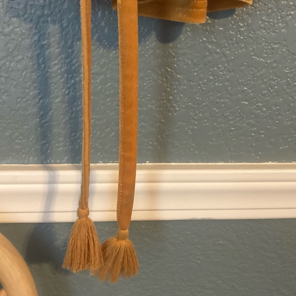 Billabong Mustard Yellow Velvet Tie Dress - Picture 5 of 7